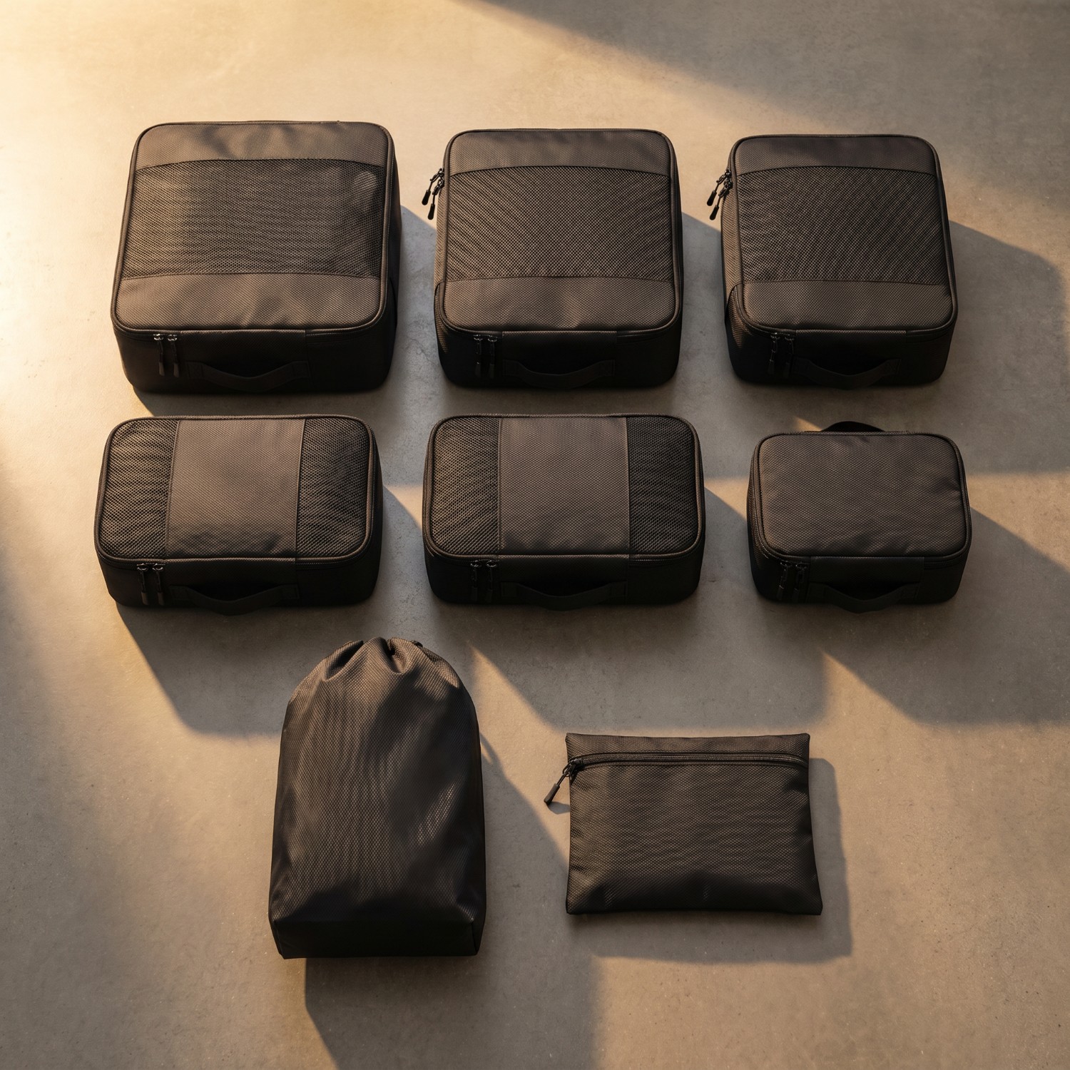CobaltNook 8-piece packing cube set